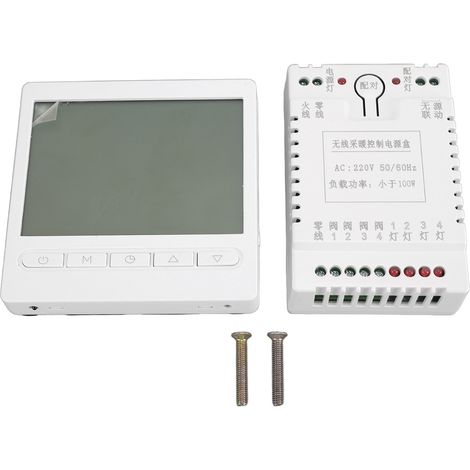 Drahtloses Lcd-thermostat-temperaturregler-panel 220v Rf Smart-heim-klimaanlagenregler Für Ventilatoren, Gewächshäuser Und Tierhandlungen