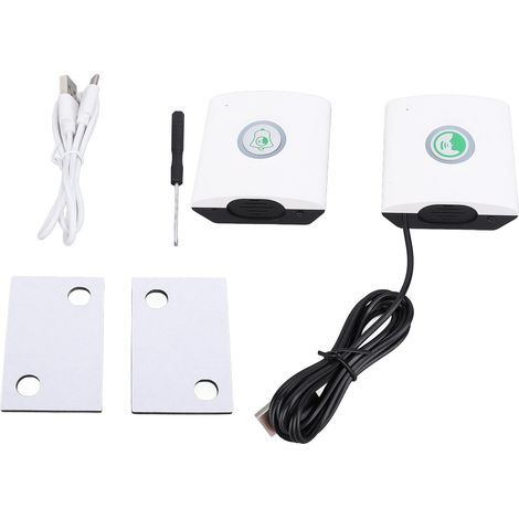 Wiederaufladbare Usb-türklingel, Lautstärke Einstellbar, Große Reichweite, Kabellose Zwei-wege-türklingel Für Haus, Wohnung, Büro, Weiß