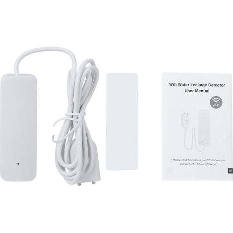 Intelligenter, Kabelloser Wasserleckalarm Mit Wlan-funktion, Hochwasserpegelanzeige, Leckageerkennung, Benachrichtigungen Und Kompatibilität Mit Tuya.