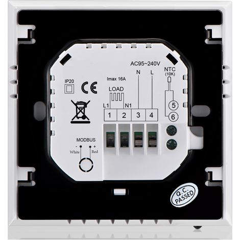 Elektrischer Heizungsthermostat, Lcd-anzeige, Wöchentlich Programmierbar, 16 A, 95–240 V, Raumtemperaturregler