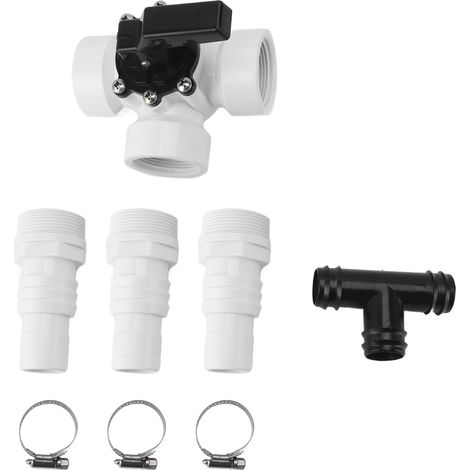 3-wege-wasserumleitungsventil, Für 1,25-zoll- Auf 1,5-zoll-pvc/abs-schlauchadapter Mit Innengewinde, Gartenpool