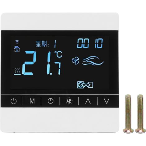 Lcd-thermostat-bedienfeldschalter Für Lüfterkonvektoren, Intelligenter Temperaturregler Für Den Haushalt, 220 V Wechselstrom