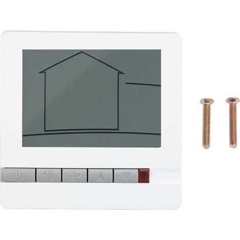 Intelligenter Digitaler Thermostat, Lcd-bildschirm, Bürstenloser Lüfter, Temperaturregler Für Die Raumheizung
