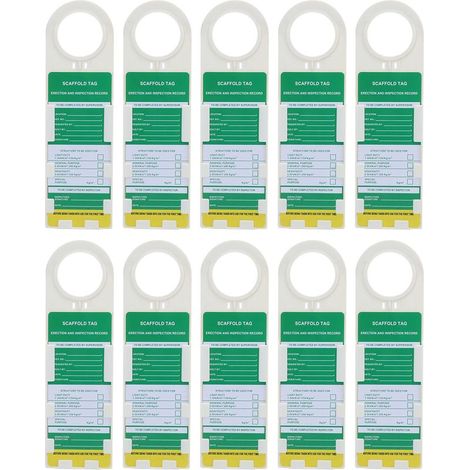 Gerüstsicherungs-warnschild, 10 Stück, Für Die Sicherheit In Der Elektro- Und Chemieindustrie