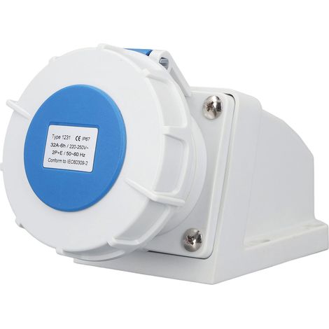 32a 2p+e Aufputz-industriesteckverbinderbuchse Ip67 Wasserdicht 220-250v