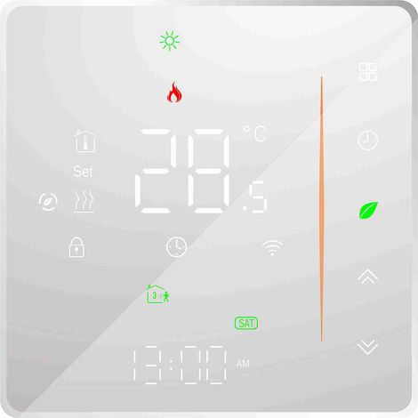 Intelligentes Heimthermostat, Wlan-thermostat Kompatibel Mit Matter, Alexa, Apple Home, Google Assistant, App- Und Sprachsteuerung, Energiesparend