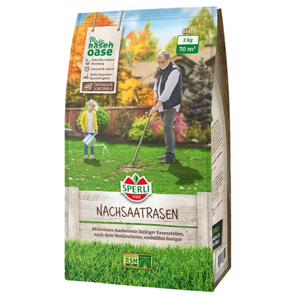 Nachsaatrasen Rsm 2.3 - 2 Kg Für Ca. 70 M² - Sperli