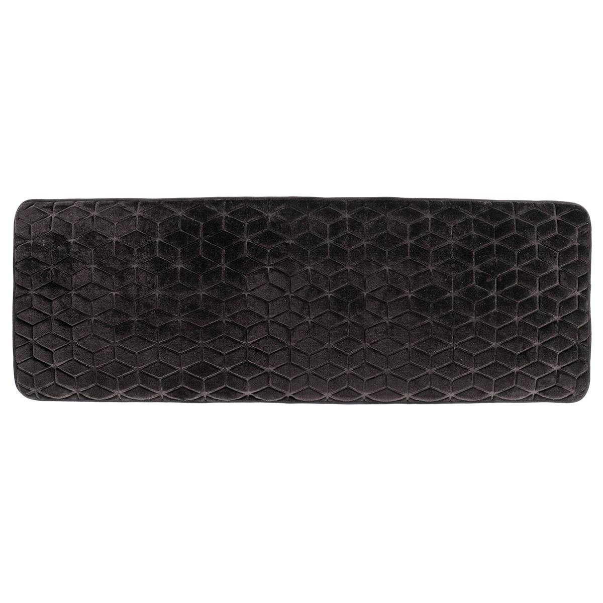 Teppich Mit Geometrischem Muster Aus Mikrofaser, 40 X 120 Cm – Schwarz - Tendance