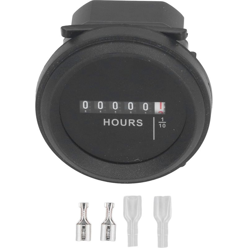 Betriebsstundenzähler. Gleichstrom 6–80 V. Mechanisch. Rund. Professionell. Staubdicht. Wasserdicht. Für Lkw, Pkw, Boot