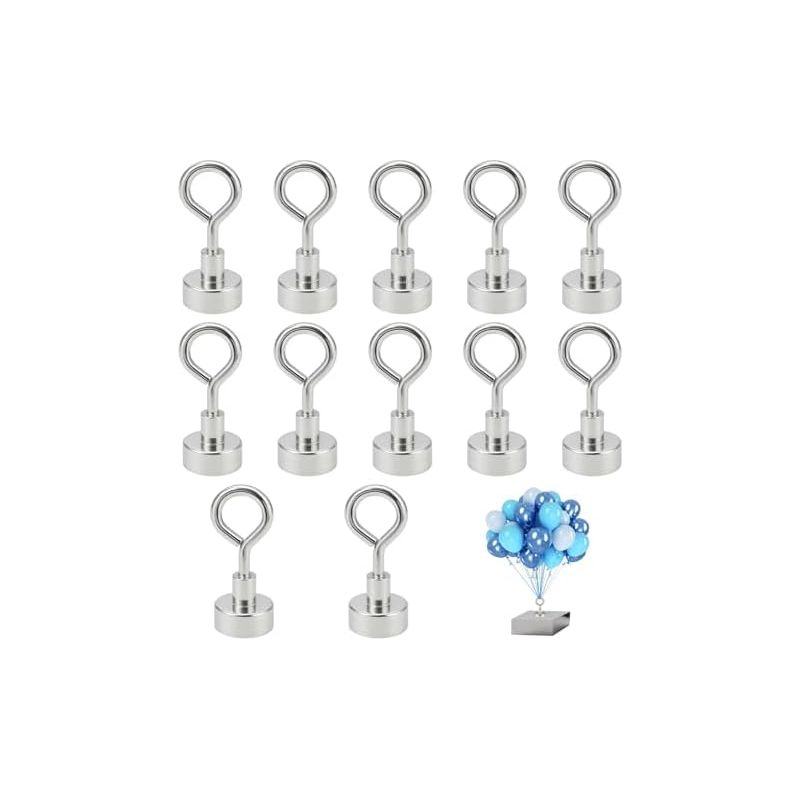 Set Mit 12 Magnethaken. Starke Magnete. Zusätzliche Magnetische Ballonhalterung. Heliumgewichte. Für Heliumballons.