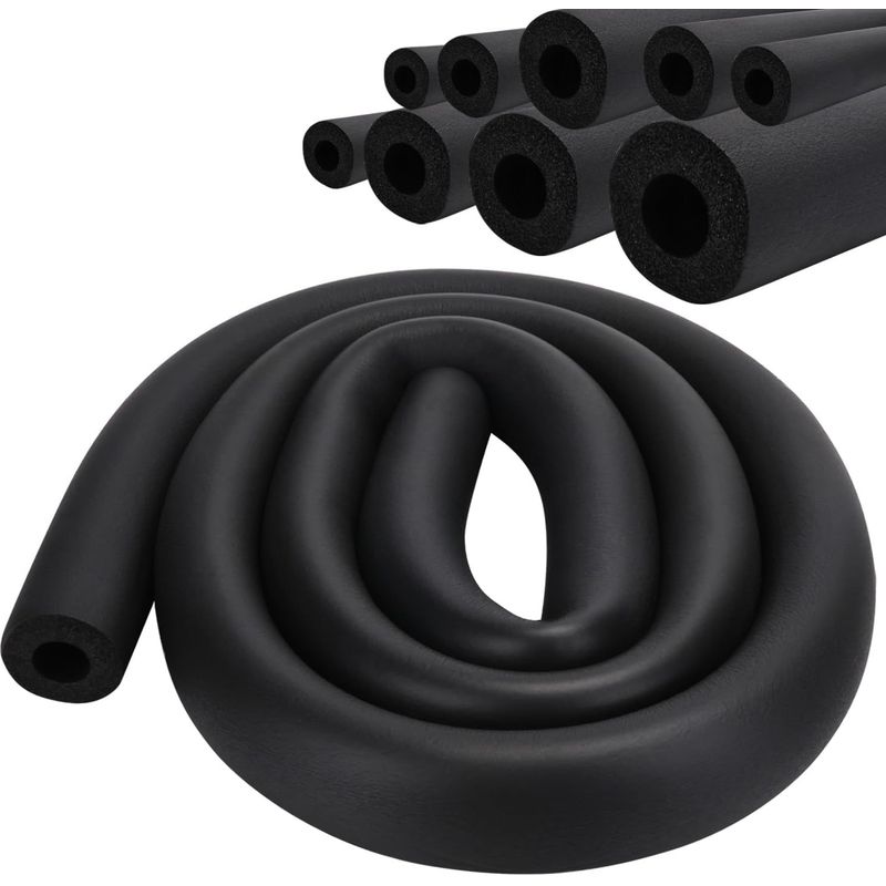 Rohrisolierungsschlauch Aus Schaumstoff. Durchmesser 9 Mm. Länge 1,8 M. Für Heizungs- Und Sanitärinstallationen.