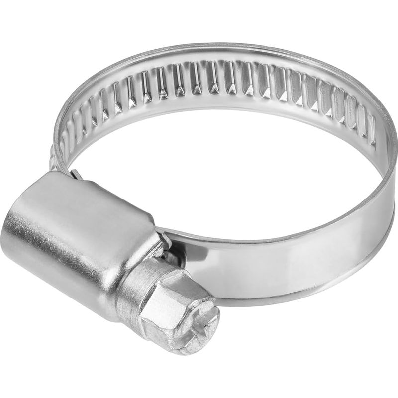 50 Schlauchschellen. Edelstahl W2. 9 Mm Breit. 7 Mm Dick. Schneckengewinde. Sanitärlüftungsrohr