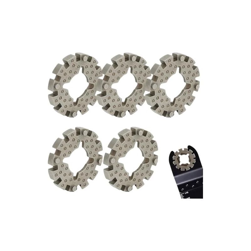 Set Mit 5 Adaptern Für Oszillierende Sägeblätter. Robuster Universaladapter Für Multifunktionswerkzeuge. Kompatibel Mit Fein Msxe365ii Elektrowerkzeugen.