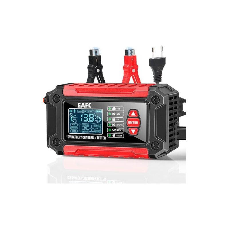 12v 6a All-in-one Autobatterietester Und Ladegerät Für Motorrad-, Lkw-, Agm- Und Lifepo4-batterien – Diagnosegerät