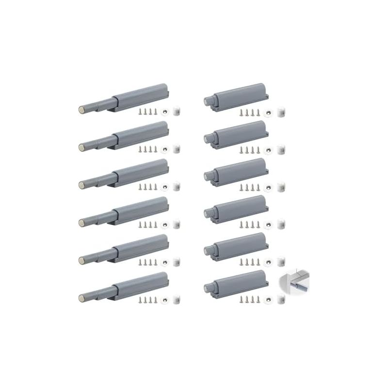 12 Stück Magnetische Push-to-open-schranktürriegel. Magnetische Push-to-open-verschlüsse, Schrankdämpfer, Magnetriegel, Magnetische Push-to-open-verschlüsse Für Schränke Und Schubladen.