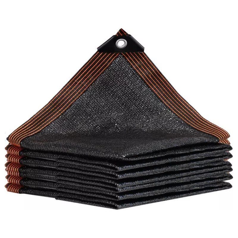 50 % Sonnenschutznetz. Windfestes Sonnensegel Mit Ösen, Strapazierfähiges Netzgewebe, Blockiert Uv-strahlen, Schwarz. Für Blumengärten, Gewächshäuser Und Scheunen (2 M X 4 M).
