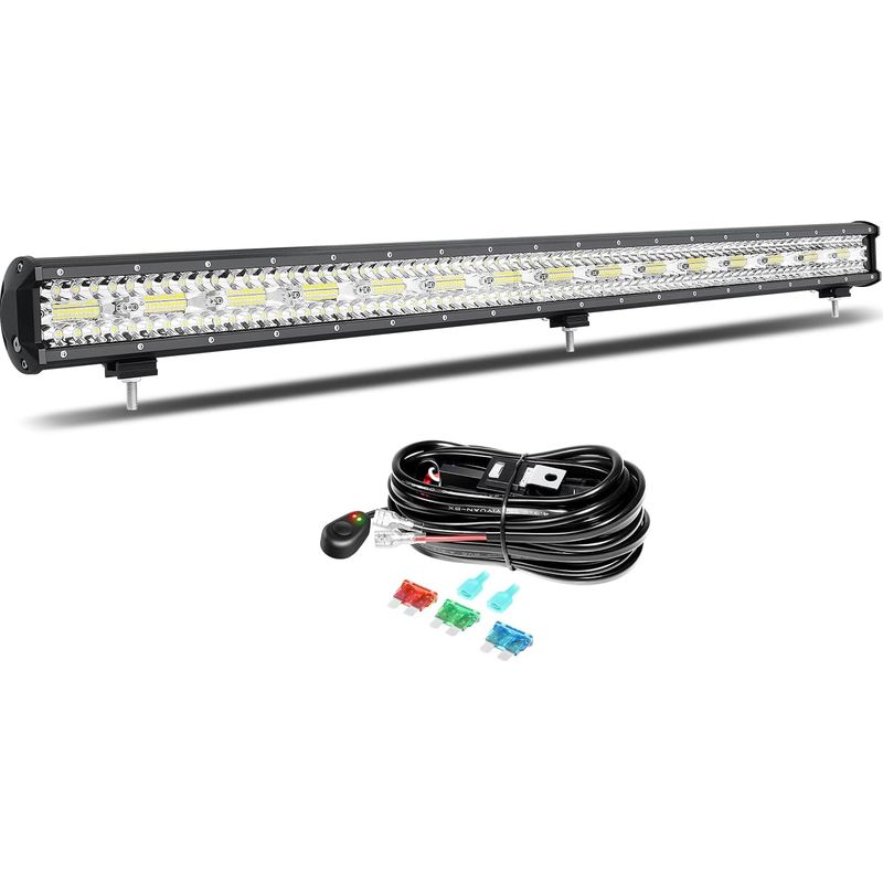 X 42-zoll-led-lichtleiste. 900 W. Wasserdicht (ip67). 6000 K Weißlicht. 12-v-verkabelungssatz Für Geländewagen, Lkw, Traktor Und Boot.
