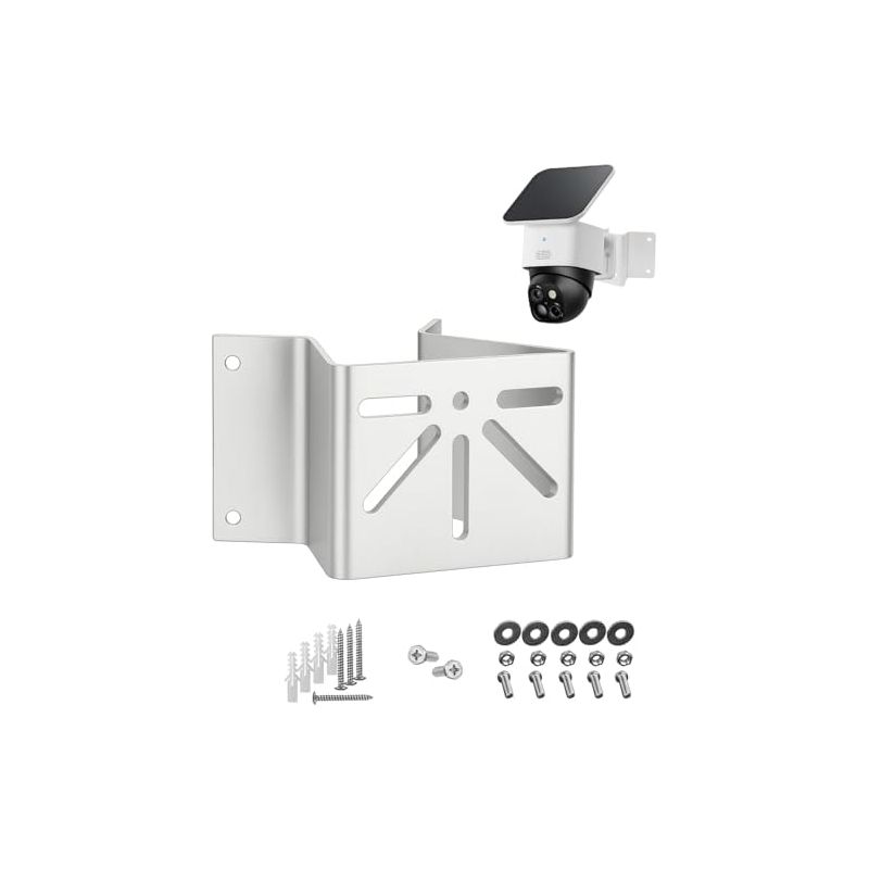 Winkelhalterung Aus Edelstahl Für Ptz-kameras. Maximaler Erfassungsbereich Von 270°. Universelle Außenhalterung Für Überwachungssysteme, Kompatibel Mit Eufy Solocam S340, Trackmix, Tapo C425/c500 Und
