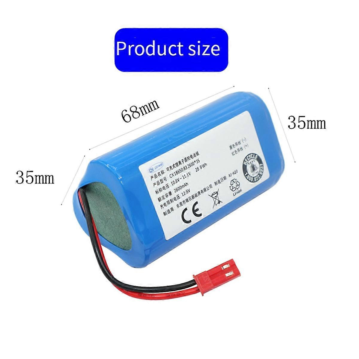 11,1 V 2600 Mah Neuer Wiederaufladbarer Lithium-ionen-akku Für Saugroboter V1 X3