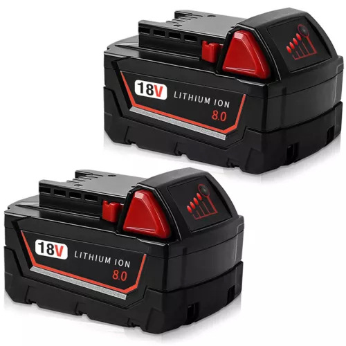 18v Für Milwaukee M18 Akkus M18b6 Xc 8,0 Ah Lithium-ionen 48-11-1860 4 (eins)