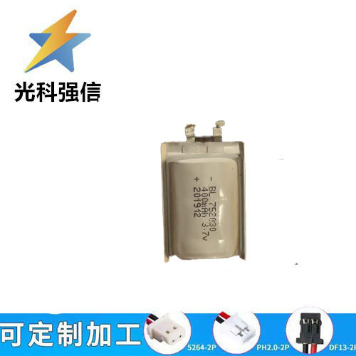 3,7-v-akku, Wiederaufladbarer 752030-polymer-lithium-akku, 400-mah-led-licht, Powerbank, Ortungsbatteriezelle