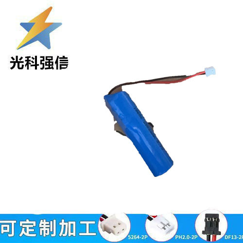 3,7-v-taschenlampenbatterie, 18650 Aa Lithium-akku, 14500 Lithium-akku, 2500-mah-lithium-akku, Stecker.