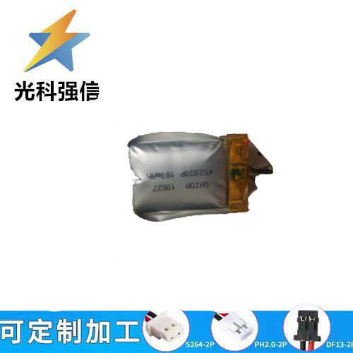 3,7v 452030 Lithium-batterie Mit 180mah Kapazität, Geeignet Für Smartwatches, Telefonate, Fernbedienungen Und Zum Aufladen.