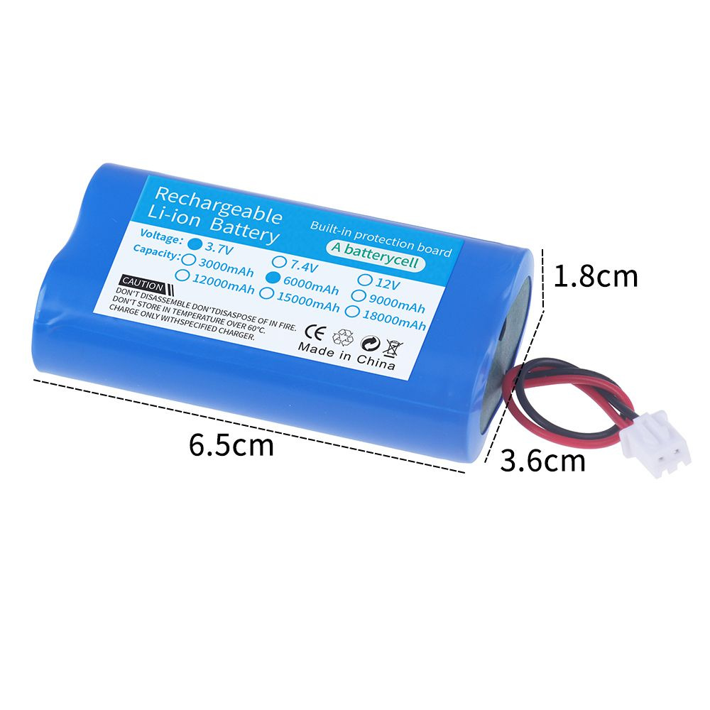 3,7v 6000mah 18650 Lithium-batterie, Geeignet Für Ferngesteuerte Autoteile.