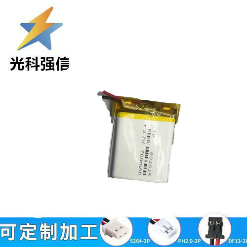 3,7v 603035 Lithium-batterie Mit 700mah Kapazität, Geeignet Für Smartwatches, Telefonate, Fernbedienungen Und Zum Aufladen.