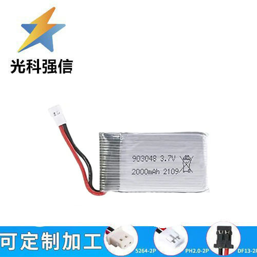 3,7v Lithium-batterie 903048/721855, Hochleistungsbatterie, 2000mah Stromquelle Für Modellflugzeuge, Luft-luft-anschluss.