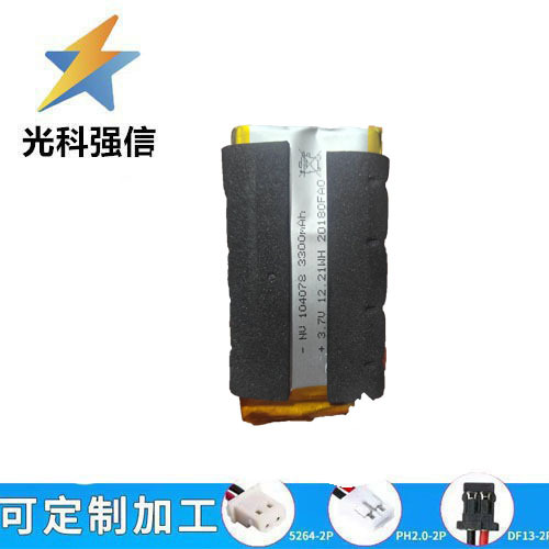 3,7v Polymer-lithium-ionen-akku, Zwei-draht-schnellvideo-frühfördergerät 104078, 3300mah Ladegerät.