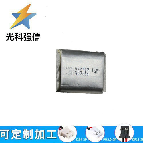 300-mah-polymer-akku 552123 Für Schönheitsgeräte, Smartwatches, Rasierer, Sprachaufzeichnungsgeräte, Augenaufzeichnungsgeräte, 3,8-v-zelle