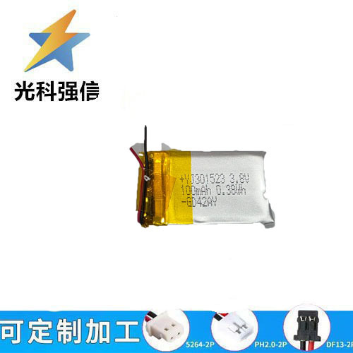 301523 Polymer-lithium-batterie, 3,8 V, 100 Mah Hochleistungs-lithium-batteriezelle Für Handwärmer Mit Intelligentem Schloss.
