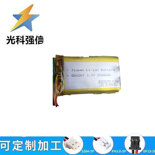 3200-mah-polymer-akku 884267 Für Schönheitsgeräte, Smartwatches, Rasierer, Sprachaufzeichnungsgeräte, Augenaufzeichnungsgeräte, 3,7-v-zelle