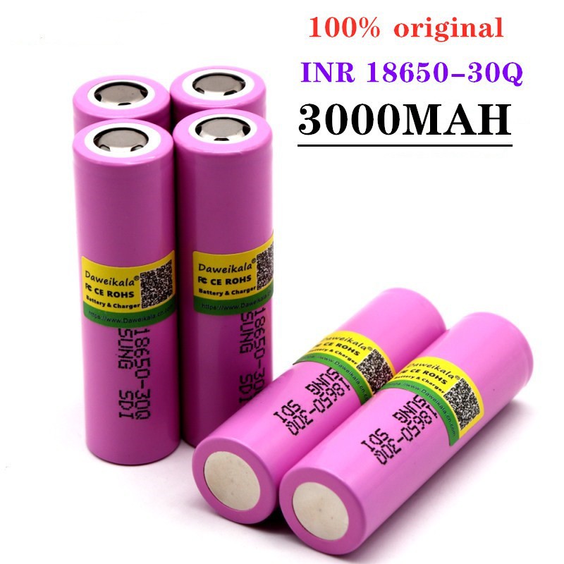 30q Lithium-batterie, 18650 Lithium-akku, 3000 Mah, 3,7 V Lithium-ionen-akku.
