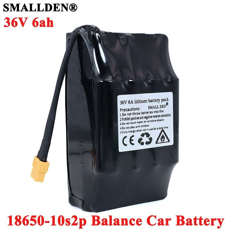 36v 6ah Lithium-akkupack (10 Zellen In Serie, 2 Zellen Parallel) 18650 Für Den Roller