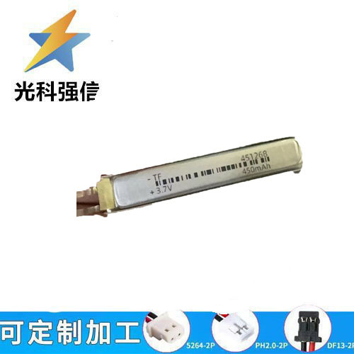 450mah Polymer-akku, 451268 Schönheitsgerät, Smartwatch, Rasierer, Sprachaufnahmegerät, Augenrekorder, 3,7v Zelle.