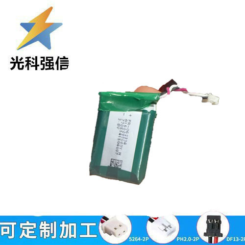 602334 495mah 3,7v Lithium-akku Für Hochleistungstaschenlampen Mit Kabel, 1,25mah Kapazität.