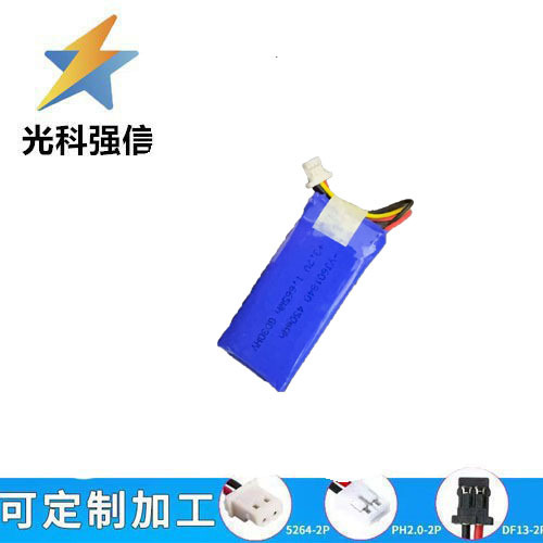 601840 450mah 3,7v Lithium-akku Für Hochleistungstaschenlampen Mit Kabel, 1,25mah Kapazität.