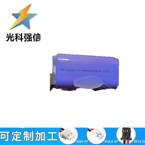7,4-v-polymer-lithium-akku 18650 Für Autokamera, Mp3-player, Lesestift, 5000-mah-diktiergerät, 2-adrig