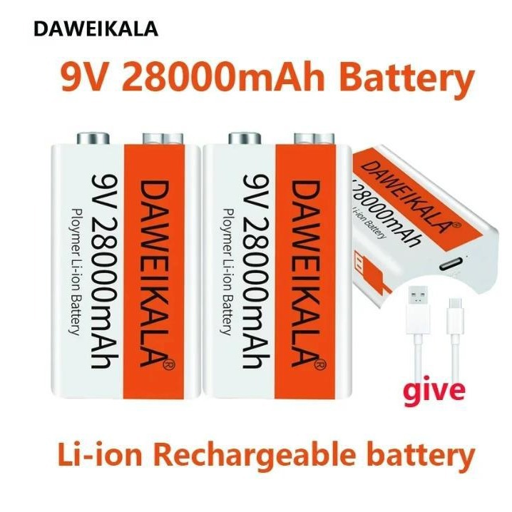 9v 28000ah Wiederaufladbarer Lithium-ionen-akku, Mini-usb-spielzeugmikrofon-fernbedienung Für Ktv-nutzung