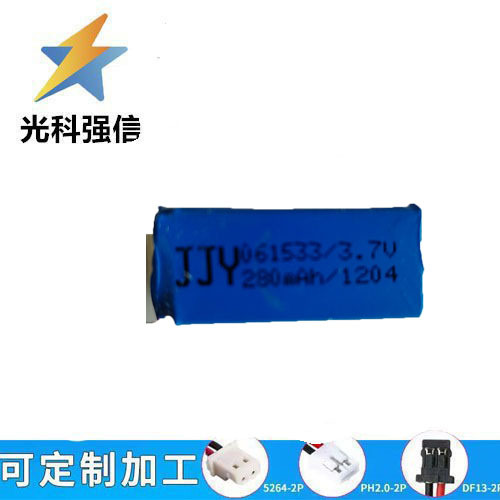 Nagelneuer Akku 061533 280 Mah Mit Flachem Ladeanschluss 3,7 V Für Medizinische Geräte Und Spielzeug, Mit Ausreichender Kapazität.