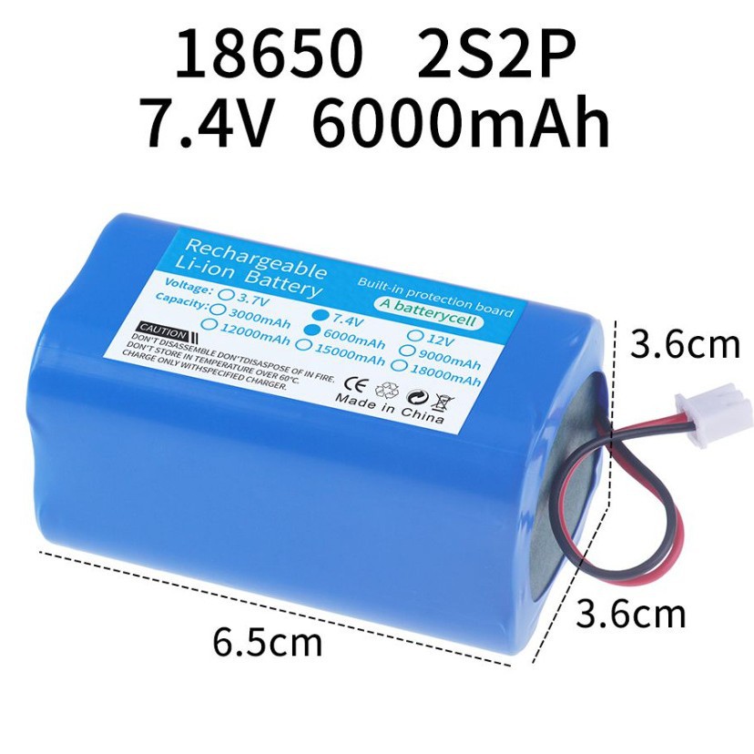 Neuer 18650 7,4v Lithium-akkupack 6000mah, Ferngesteuertes Futterboot, Bestellbar.