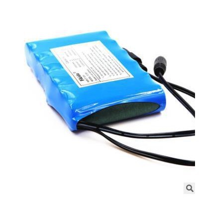 Tragbarer Wiederaufladbarer 18650 Lithium-akku Dc 12,6 V 6800 Mah Für Videomonitore.