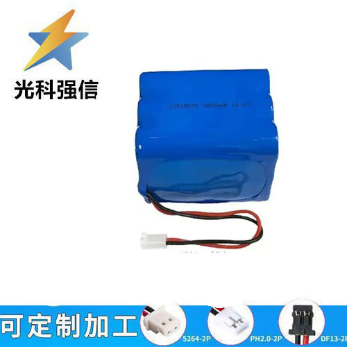 Wiederaufladbarer 18650 Lithium-akku Mit Voller Kapazität, 7800 Mah, 12 V, 2,54 Mm Kopf, 9-lagig, 11,1 V.
