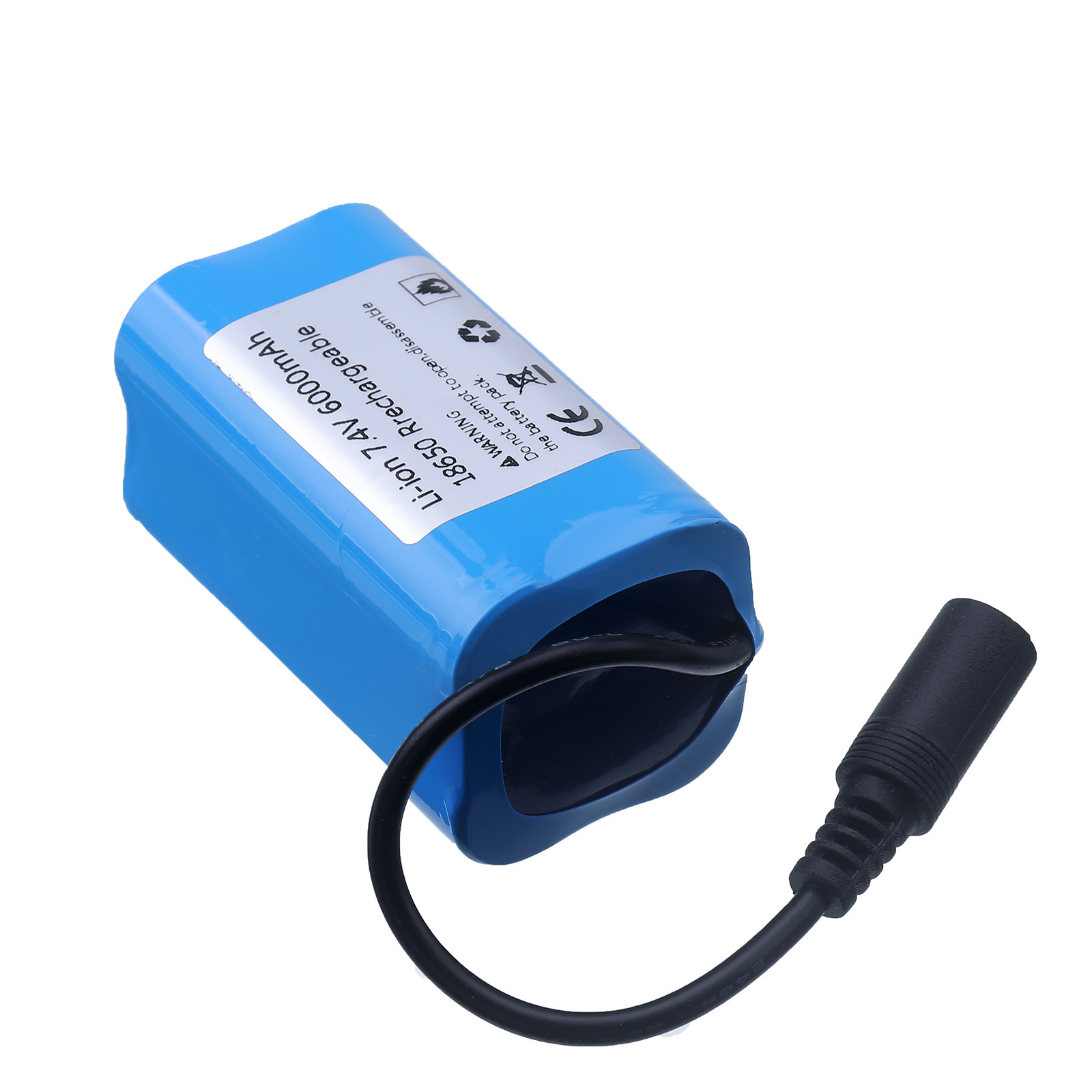 Wiederaufladbarer 18650-akkupack 6000mah 7,4v, Geeignet Für Die Fischfinder T188 Und T888 Sowie Für Angelköderspielzeug.