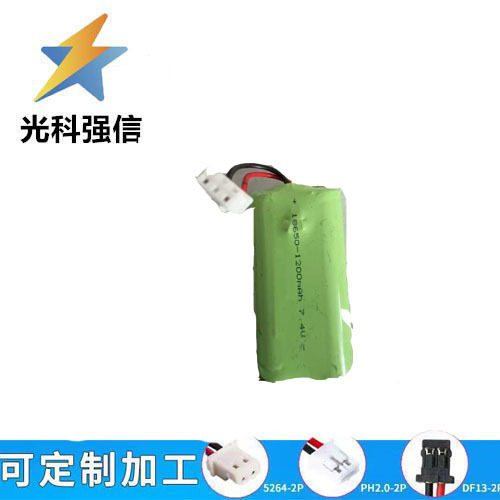 Wiederaufladbarer 18650-akku Mit 1200 Mah, 7,4 V, Mit 2,54-mm-scherkopf, Kombinierbar Mit Medizinischen Instrumenten, Langlebige Zweitlinie.