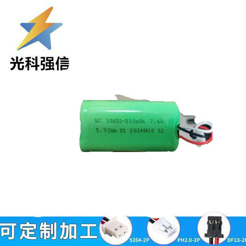 Wiederaufladbarer 800mah 18650 Akku, 7,4v, Mit 2,54 Scherkopf, Kombinierbar Mit Medizinischen Instrumenten, Robustes Dreidrahtkabel.