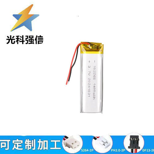 Wiederaufladbarer Lithium-akku 102260, 1400 Mah, 3,7 V, Hochleistungs-taschenlampe Mit Kabel, 1,25 Mah Kapazität.