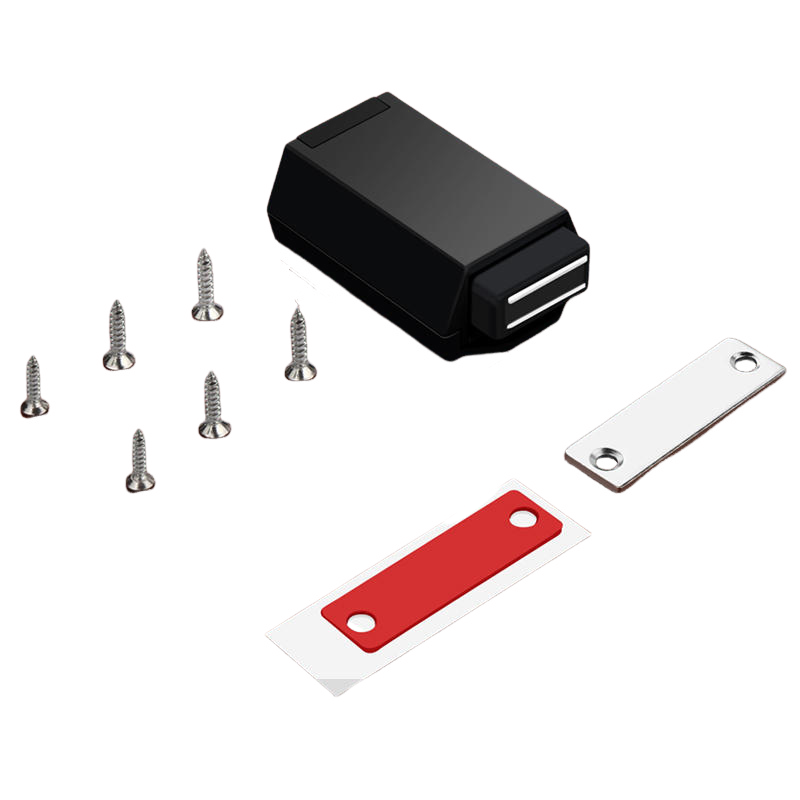 Druckbetätigter Türfedermechanismus, Geeignet Für Schrankschubladen Und Staufächer (schwarz).